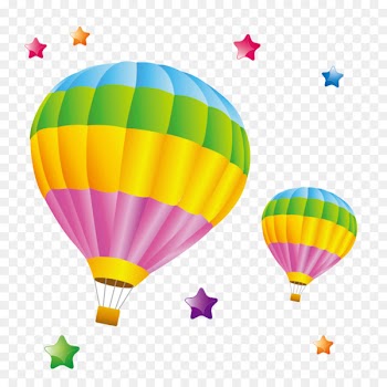Hot air ballooning - Color parachute 