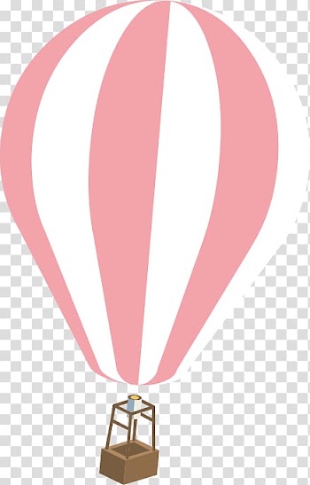Hot air ballooning Pink, Pink hot air balloon transparent background PNG clipart
