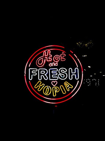 Hot and Fresh Hopia Neon Signage