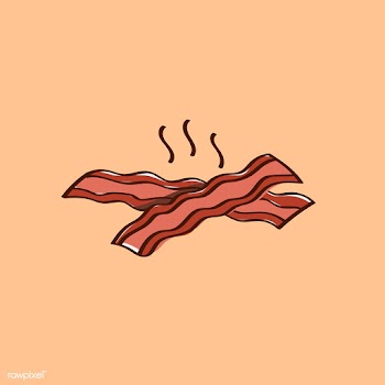 Hot bacon strips | Free stock vector - 1187069