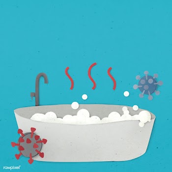 Hot baths does not prevent the coronavirus  | Free  illustration - 2320903