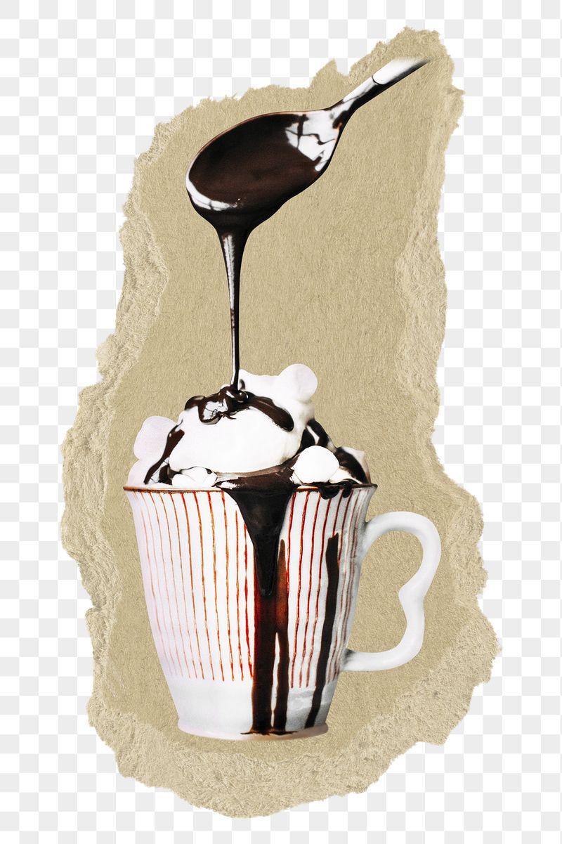 Hot chocolate png ripped paper | Free PNG - rawpixel