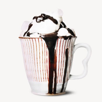 Hot chocolate sticker, Christmas drinks | Free PSD - rawpixel