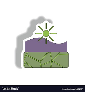 Hot climate affects evaporation of water drought vector image