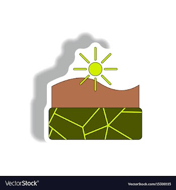 Hot climate affects evaporation of water drought vector image