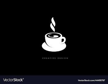hot coffee cup creative icon design
