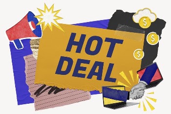 Hot deal word typography, colorful | Free Photo - rawpixel