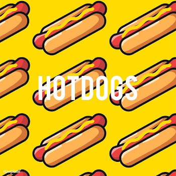 Hot dog background doodle illustration | Free stock vector - 504806