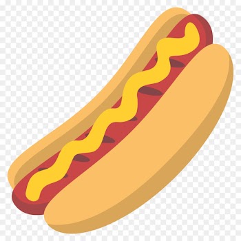 Hot dog Hamburger French fries Emoji Emoticon - hot dog 