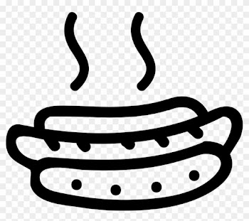 Hot Dog Hand Drawn Food Outline Comments - Hand Drawn Food Transparent