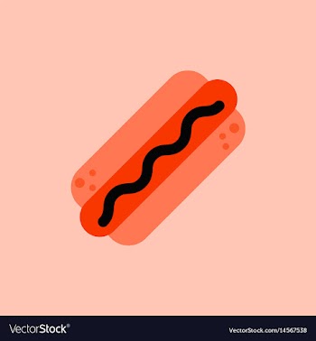 Hot dog icon vector image