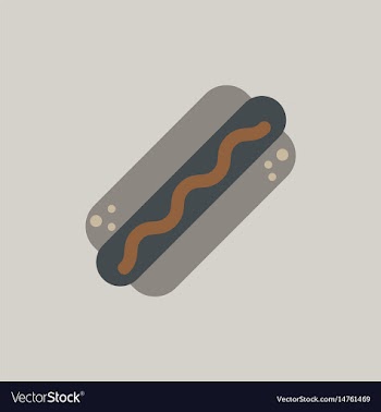 Hot dog icon vector image