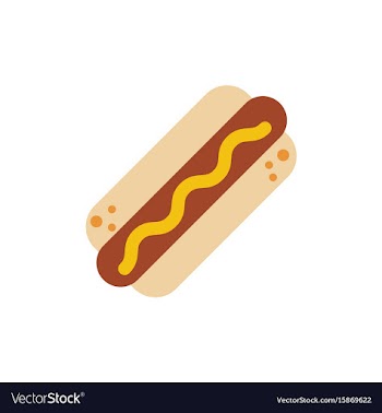 Hot dog icon vector image