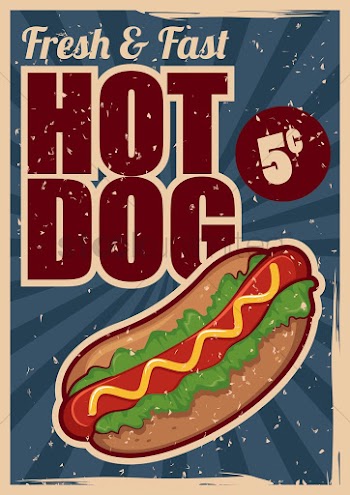 Hot dog poster