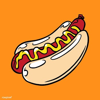 Hot dog sticker vector | Free  vector - 2358356