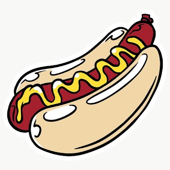 Hot dog sticker with white border design element | Free  transparent png - 2359739