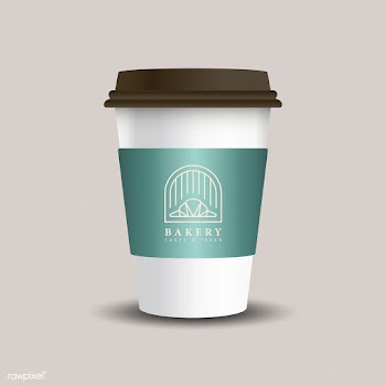 Hot drink paper cup with mockup sleeve vector | Free stock vector - 518988