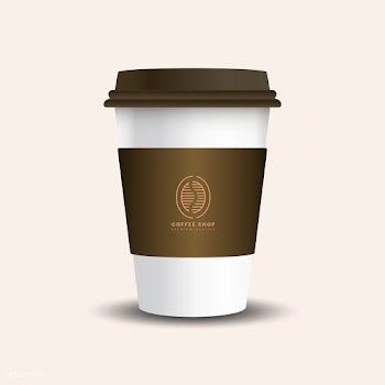 Hot drink paper cup with mockup sleeve vector | Free stock vector - 519010