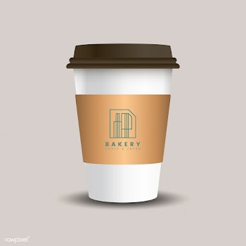 Hot drink paper cup with mockup sleeve vector | Free stock vector - 519074