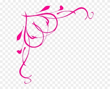 Hot Pink Heart Border Clip Art At Clker - Art Love Png