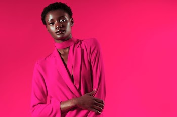 Hot Pink Model Fashion