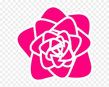 Hot Pink Rose Clip Art At Clker Com Vector Clip Art - Rose Clip Art Png