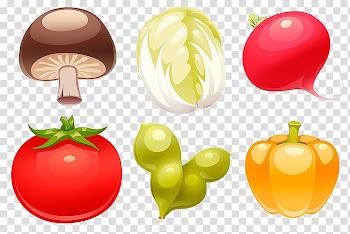 Hot pot Ramen Zu014dni Vegetable Mushroom, Cartoon vegetable material transparent background PNG clipart