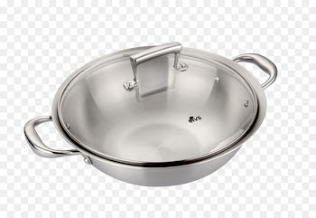Hot pot Stock pot Crock Stainless steel Wok - Two ears frying pan 