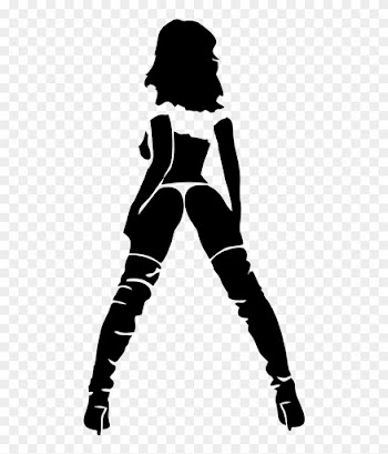 Hot Sexy Girl Woman Pinup Funny Car Bumper Window Vinyl - Hot Woman Silhouette Png