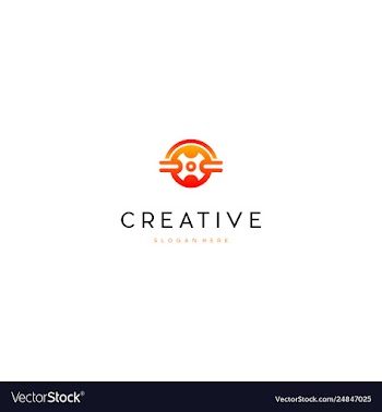 Hot wheel auto creative business logo design vector image