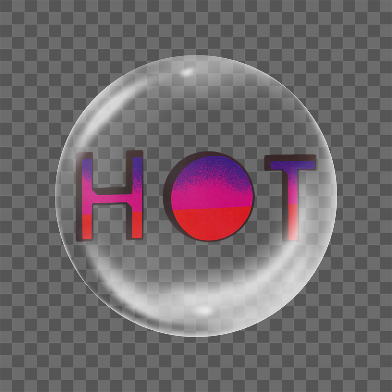 Hot word png typography sticker, | Free PNG - rawpixel
