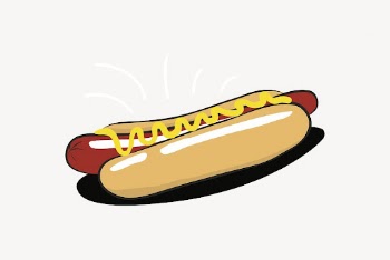 Hotdog clipart, fast food illustration | Free Vector - rawpixel
