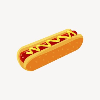 Hotdog clipart, food illustration psd. | Free PSD - rawpixel