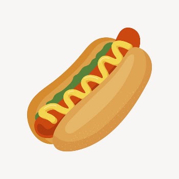 Hotdog collage element, cute cartoon | Free Vector Illustration - rawpixel