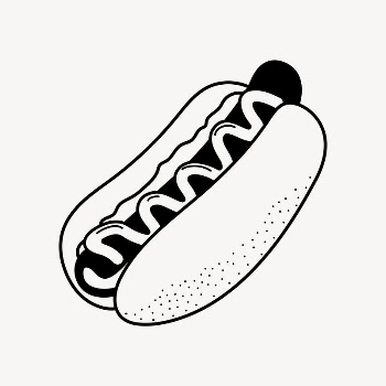 Hotdog doodle collage element, cute | Free Vector Illustration - rawpixel