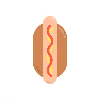 Hotdog in a bun graphic illustration | Free stock vector - 424913