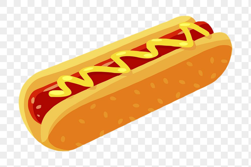 Hotdog png sticker, food illustration | Free PNG - rawpixel