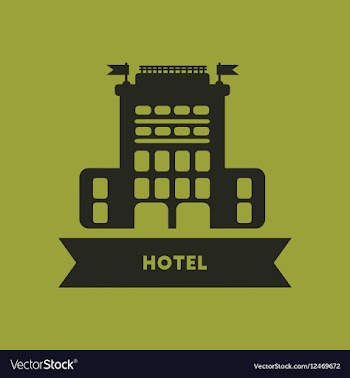 Hotel building vector image