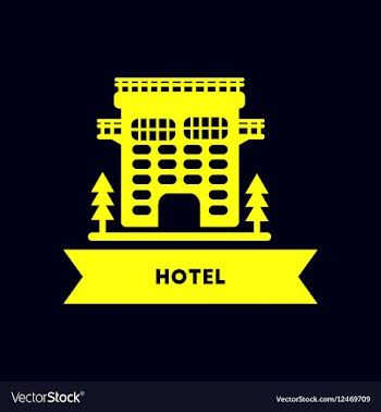 Hotel building vector image