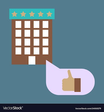 Hotel icon isolated on white background simple vector image