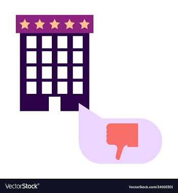 Hotel icon isolated on white background simple vector image