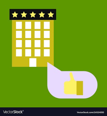 Hotel icon isolated on white background simple vector image