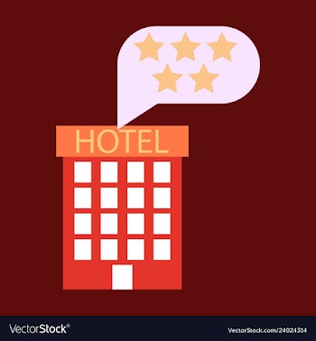 Hotel icon isolated on white background simple vector image