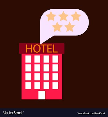Hotel icon isolated on white background simple vector image