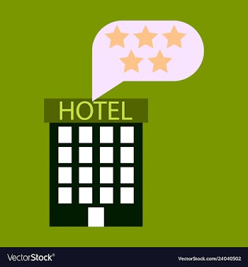 Hotel icon isolated on white background simple vector image