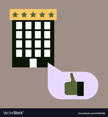 Hotel icon isolated on white background simple vector image