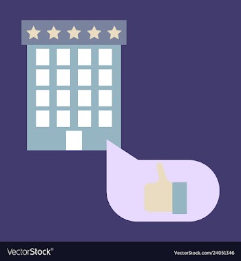Hotel icon isolated on white background simple vector image