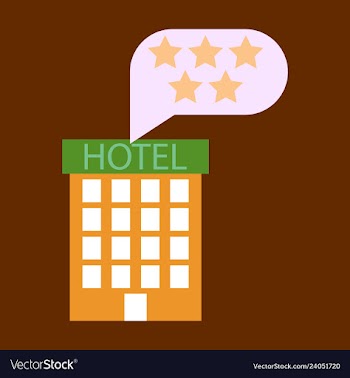 Hotel icon isolated on white background simple vector image