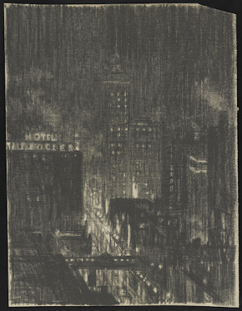 Hotel Knickerbocker, night scene (between | Free Photo - rawpixel