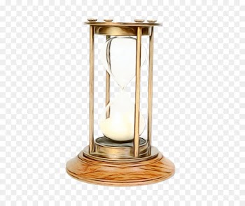 Hourglass, Clock, Stopwatches, Brass PNG